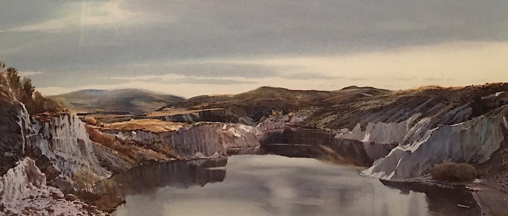 Richard Bolton  |St Bathans  | watercolour| McAtamney Gallery and Design Store | Geraldine NZ